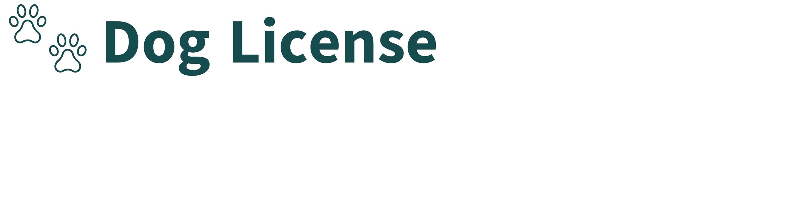 Dog License Banner