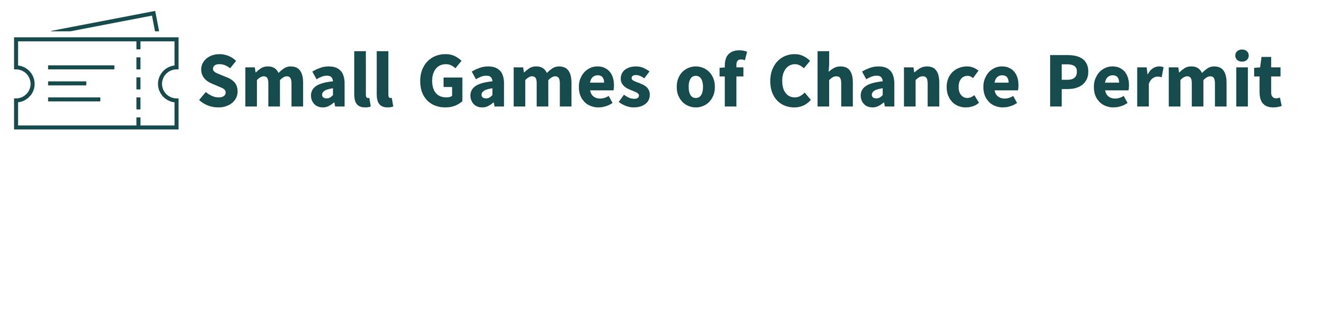 Small Game of Chance Banner