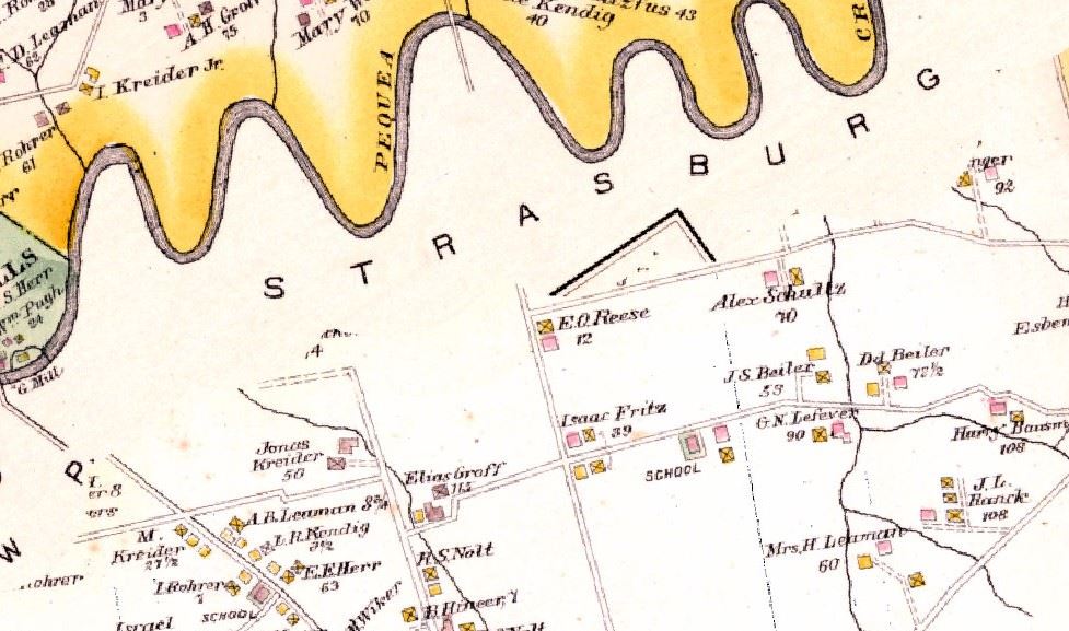 Strasburg 1899 Map View