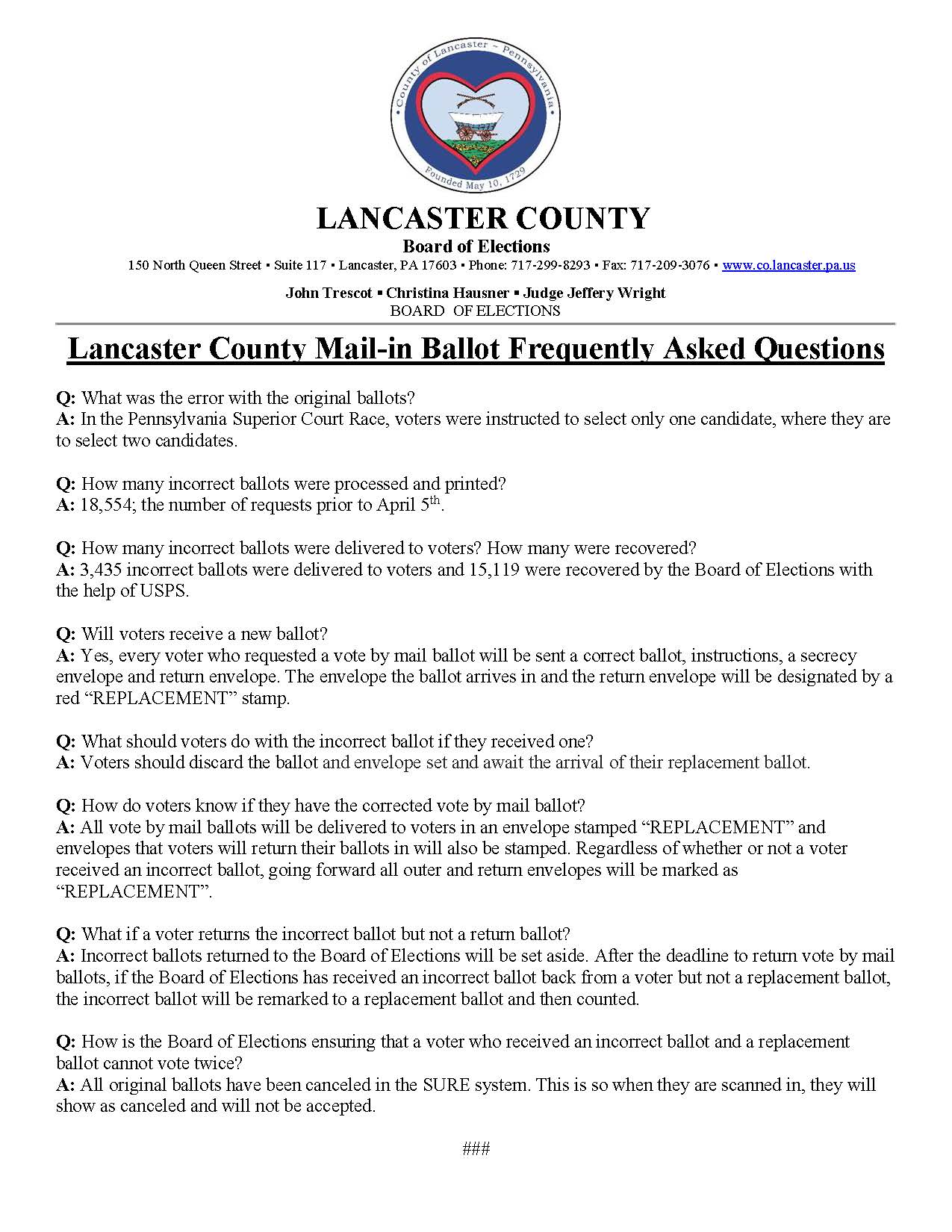 Media Advisory - MiB FAQs  _