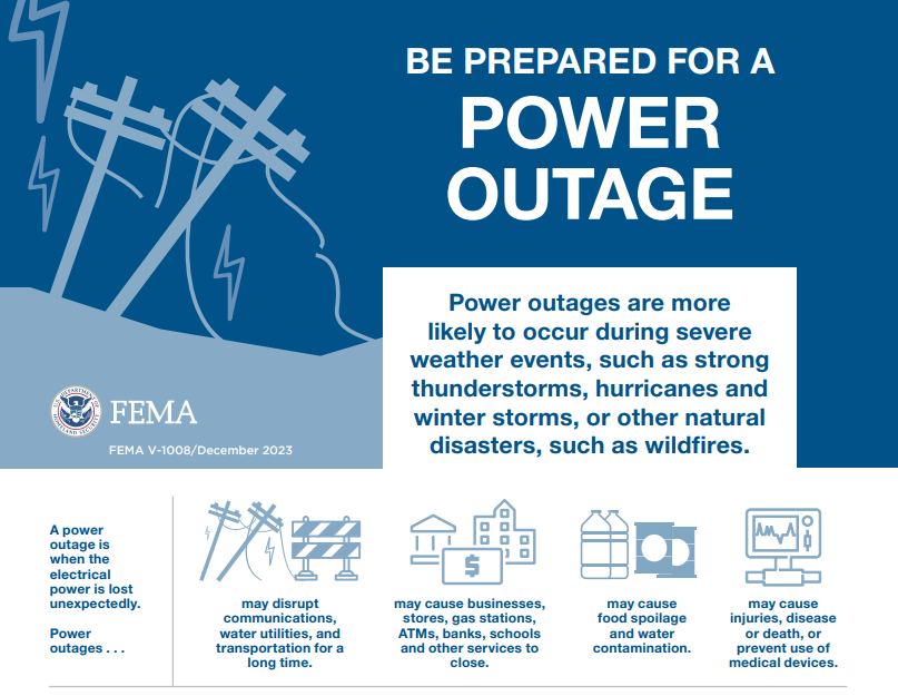 Be Prepared for a Power Outage
