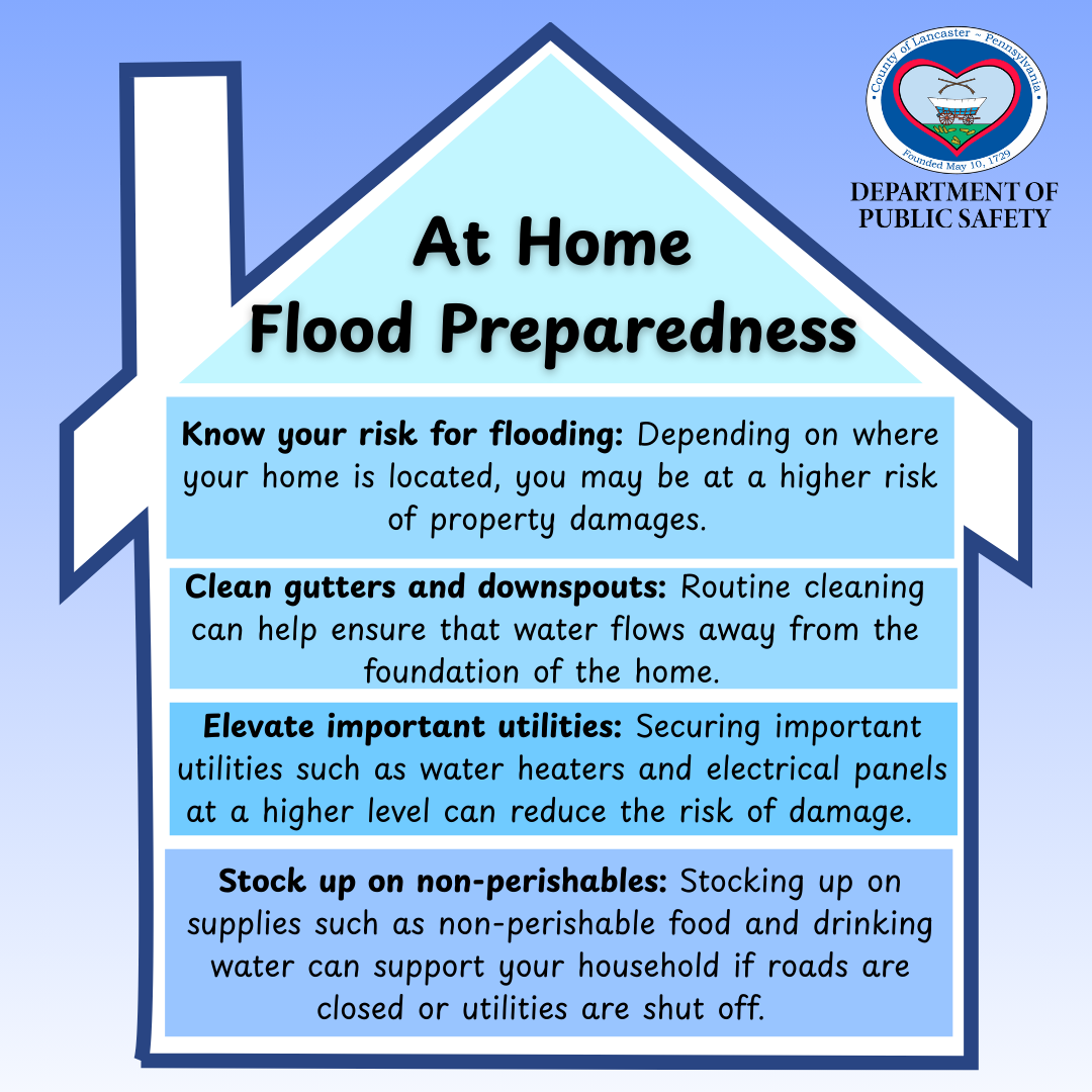 At Home Flood Preparedness tips 